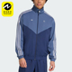 休闲宽松拼接立领运动外套JX6318 三叶草男士 Adidas 阿迪达斯正品