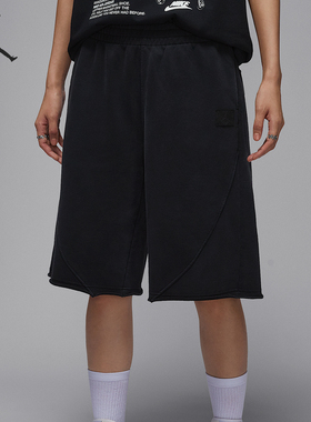 Nike/耐克正品JORDAN女士宽松针织运动透气短裤IB9859-010
