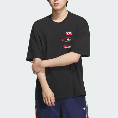 Adidas/阿迪达斯正品三叶草男士休闲日常户外圆领透气短袖KH1197