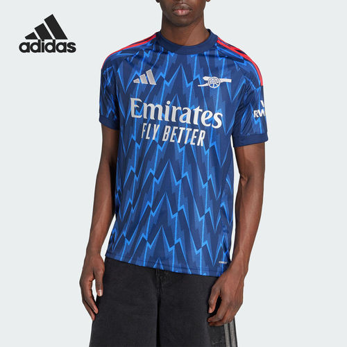 Adidas/阿迪达斯官方正品2026春季款男士圆领透气足球短袖JI9511