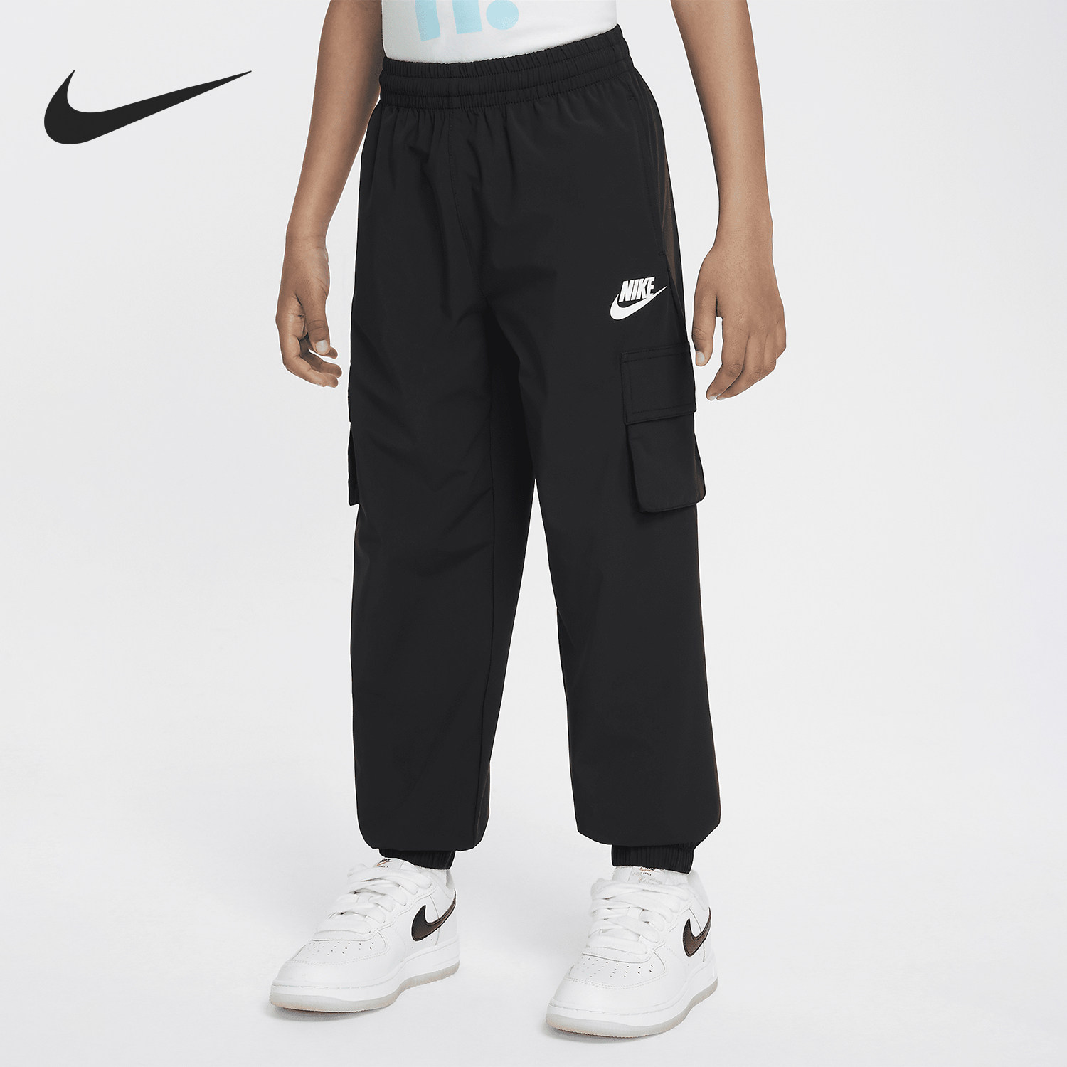 Nike/耐克正品夏季新款小童凉感防晒梭织运动长裤HM4699-010