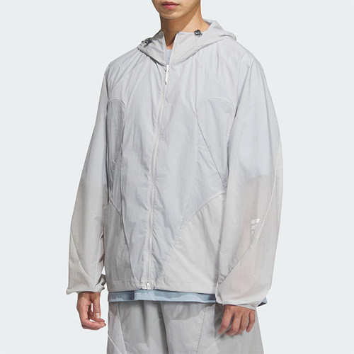 Adidas/阿迪达斯正品2025男士轻薄宽松经典连帽运动外套JZ8715