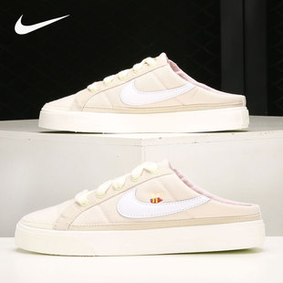 耐克正品 DM7190 Court 女子一脚蹬半拖帆布鞋 211 Legacy Nike