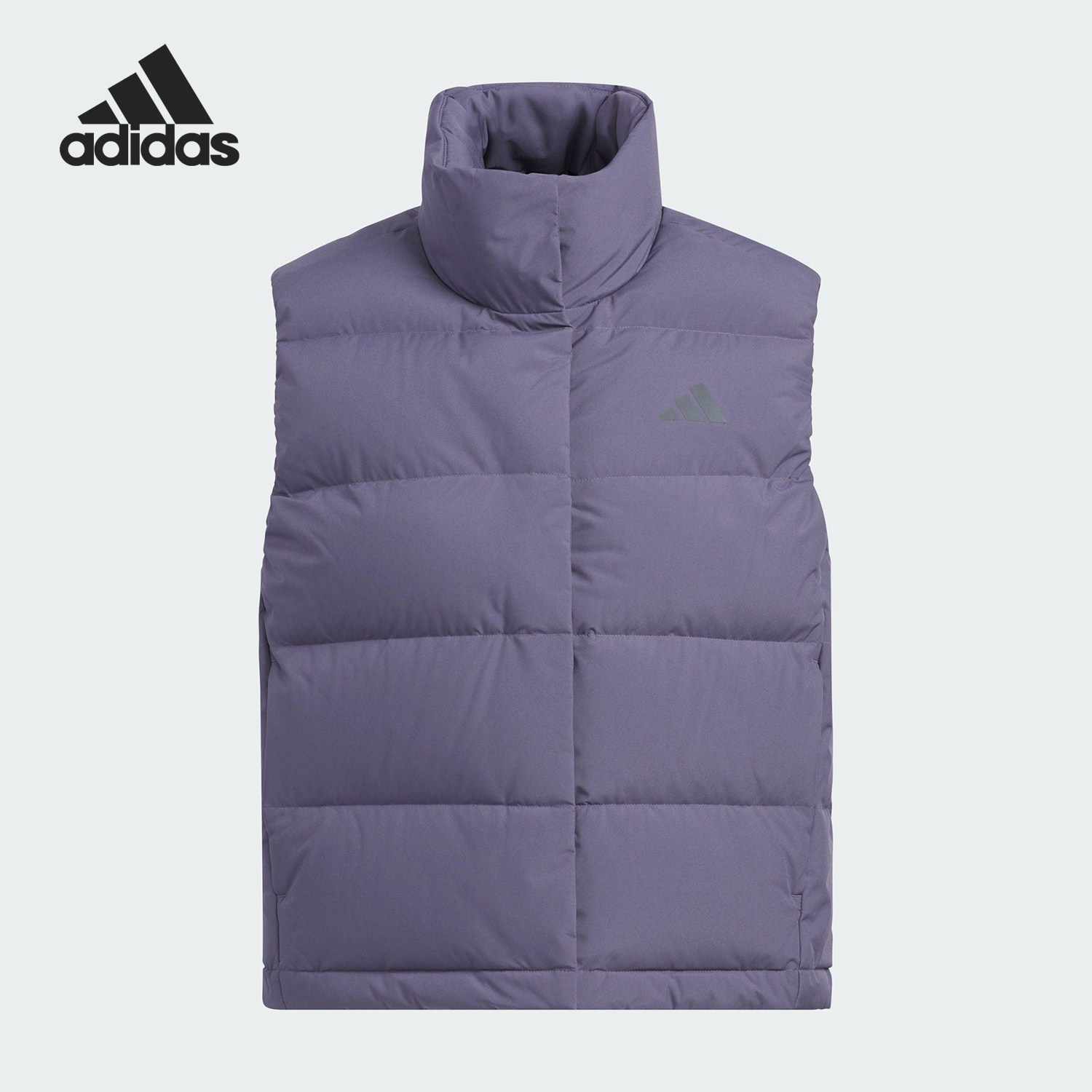 Adidas/阿迪达斯官方正品2025女士户外宽松保暖羽绒马甲KQ5534