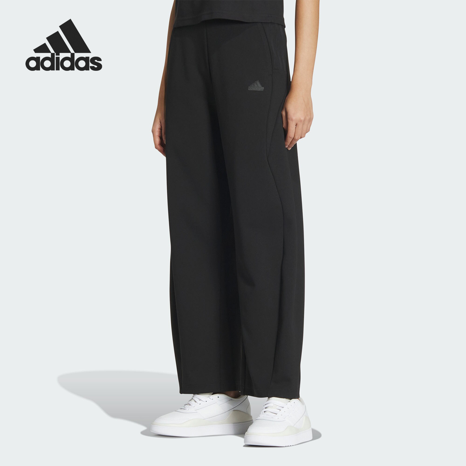Adidas/阿迪达斯女士简约宽松休闲运动长裤IZ1631