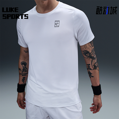 Nike/耐克正品夏季新款男士运动训练网球经典短袖T恤FZ6911-100