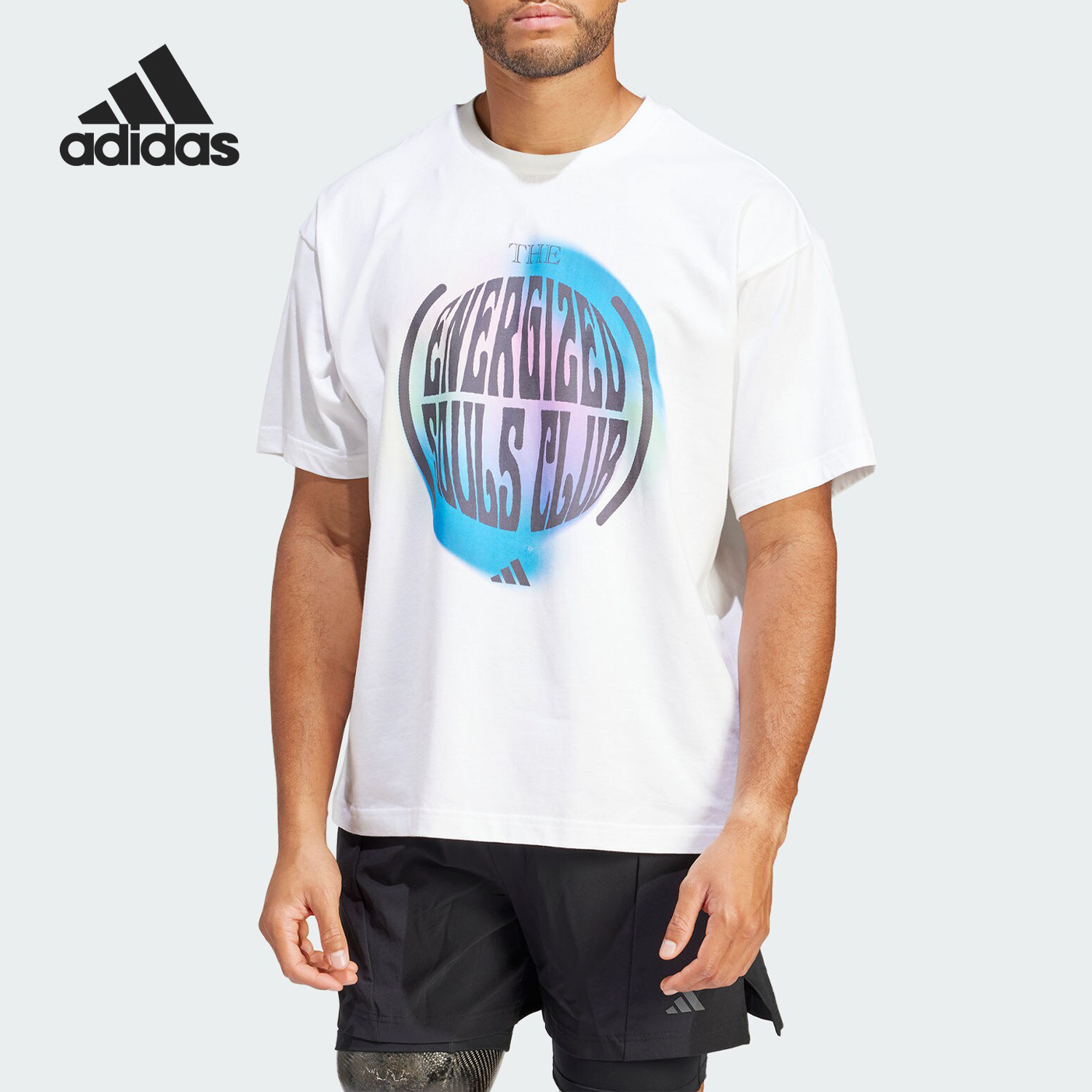 Adidas/阿迪达斯正品U YOGA G T男士瑜伽短袖圆领T恤IS7116