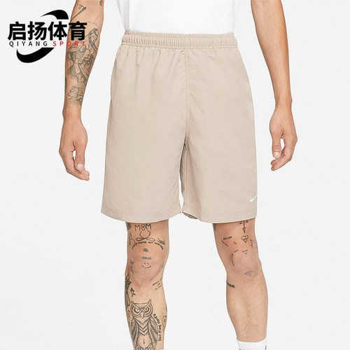 Nike/耐克正品2025男士日常松紧腰刺绣透气运动短裤DM4402-245