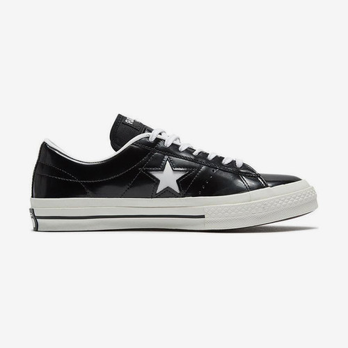 Converse匡威 one star 耐磨防滑男女同款低帮帆布鞋黑白 165741C
