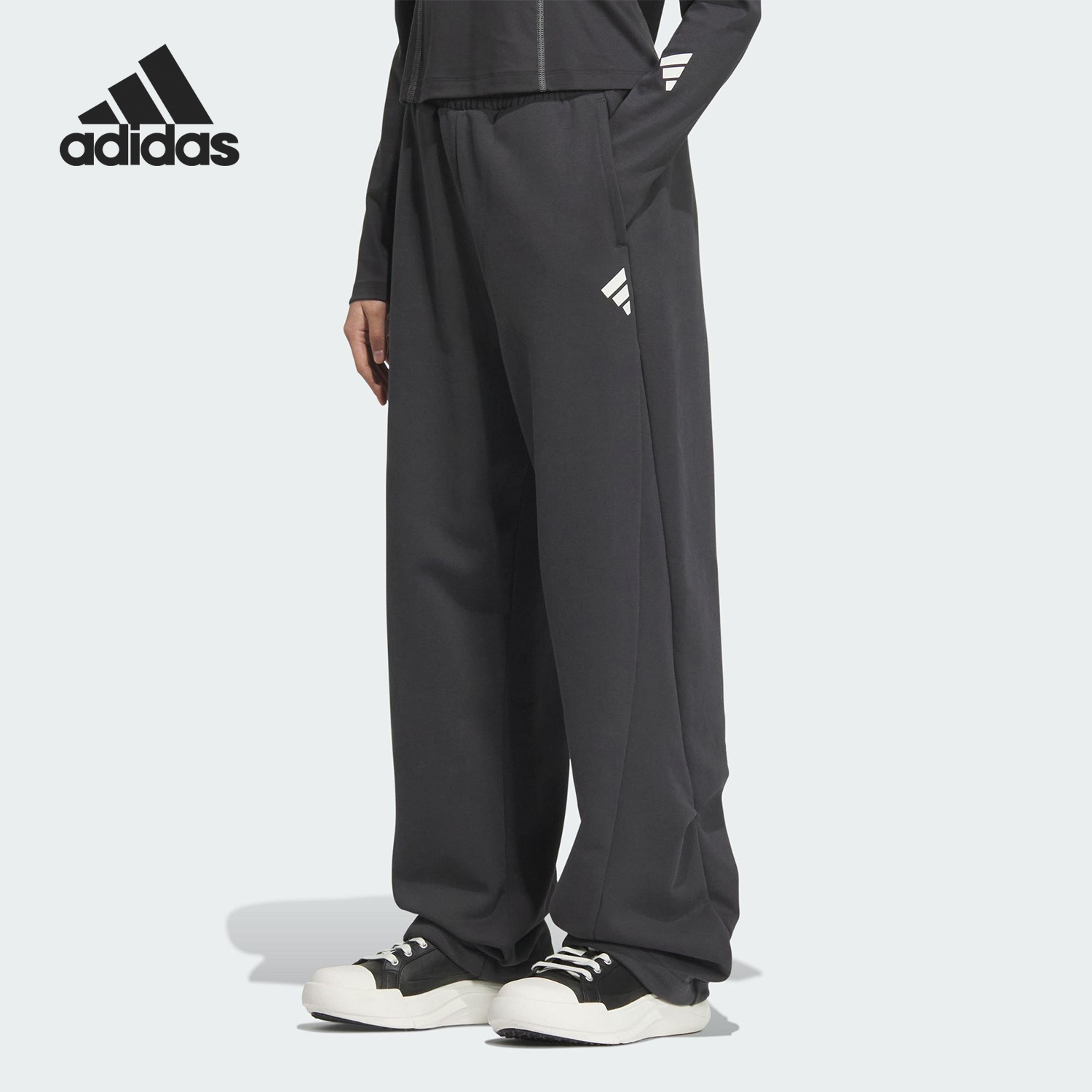 Adidas/阿迪达斯正品新款女士宽松运动针织户外休闲裤JY8072