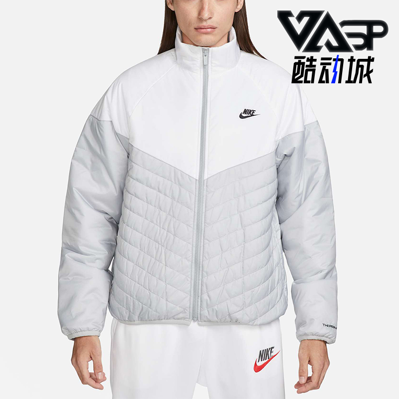 耐克男士拉链长袖夹克棉服