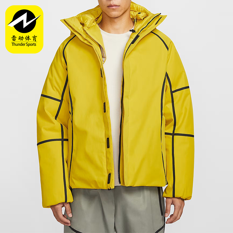Nike/耐克正品2025男士户外保暖连帽线条运动羽绒服HQ1502-726