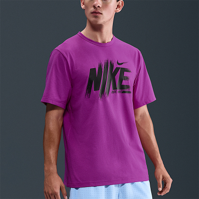 Nike/耐克正品Dri-FIT男士耐穿圆领套头运动针织短袖HV0382-551