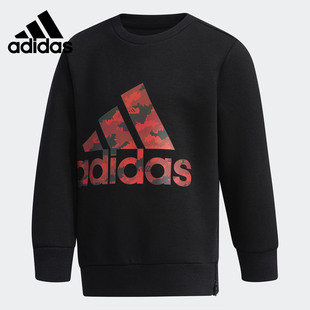 Adidas CREW小童運動套頭圓領(lǐng)衛(wèi)衣 阿迪達(dá)斯正品 EH4029