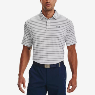 男士 翻领时尚 高尔夫短袖 1351130 2025新款 POLO衫 014 安德玛正品