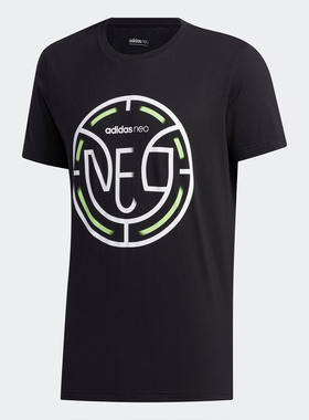 Adidas/阿迪达斯正品neo M FAVES TEE 男子运动休闲短袖T恤FP7356