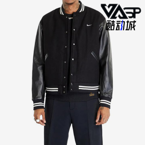 Nike/耐克正品Varsity Jacket男女单排扣经典夹克外套FD7845-010