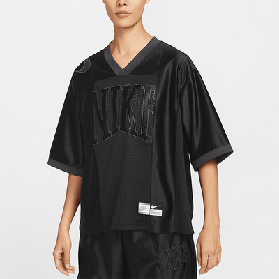 Nike/耐克正品2025女士V领宽松夏季经典轻盈短袖T恤HJ0281-010