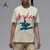 Nike 133 HJ0130 耐克正品 JORDAN女士宽松印花休闲日常短袖