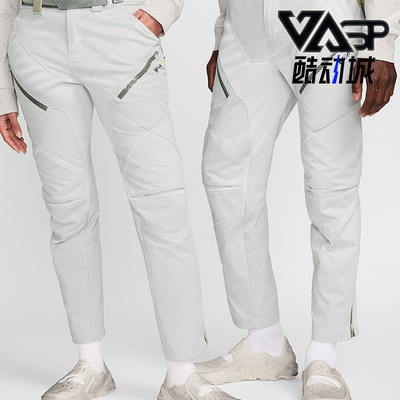 Nike/耐克正品 ISPA 男女简约拉链直筒运动长裤FJ7372-025