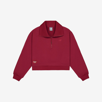 New Balance/NB正品2025新款女子运动休闲卫衣套头衫AWT51394-MCR