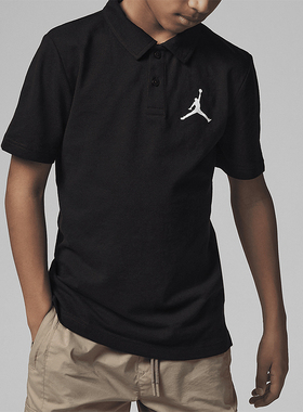 Nike/耐克正品Jordan Jumpman polo大童翻领T恤FJ4994-010