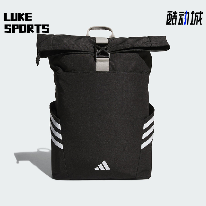 Adidas/阿迪达斯正品ROLL TOP BP男女大容量经典运动双肩包KC0270