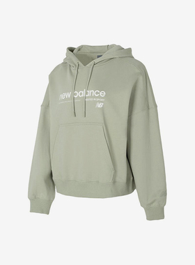 New Balance/NB正品新款女子时尚潮流连帽卫衣套头衫AWT41322-OVN