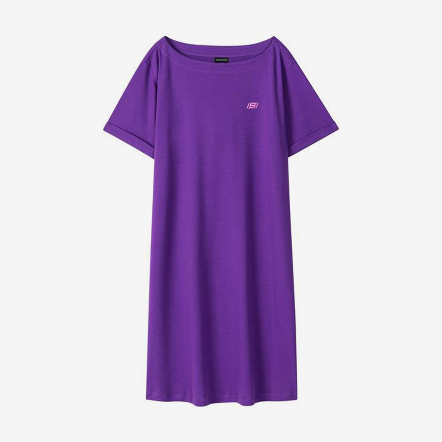 Skechers/斯凯奇正品女子舒适透气休闲运动套头圆领连衣裙