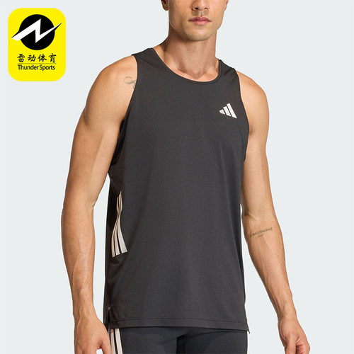 Adidas/阿迪达斯正品夏季男士透气日常跑步运动圆领背心T恤JZ6544