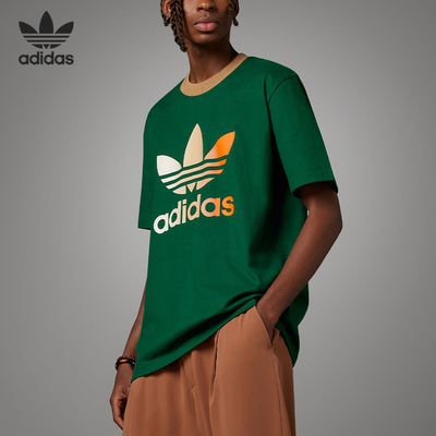 阿迪达斯男子运动短袖