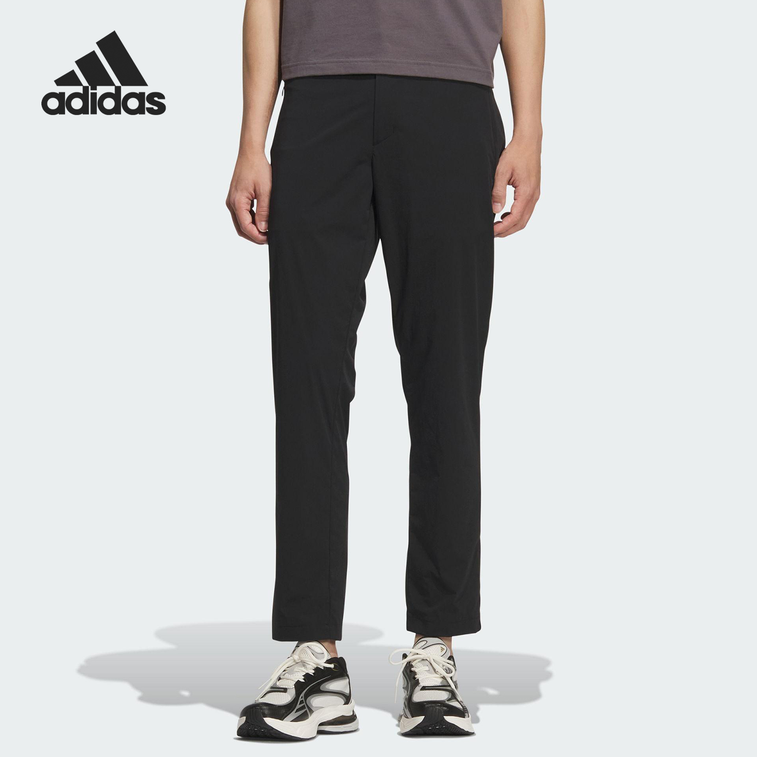 Adidas/阿迪达斯官方正品2025夏季款男士运动休闲修身长裤KC5823