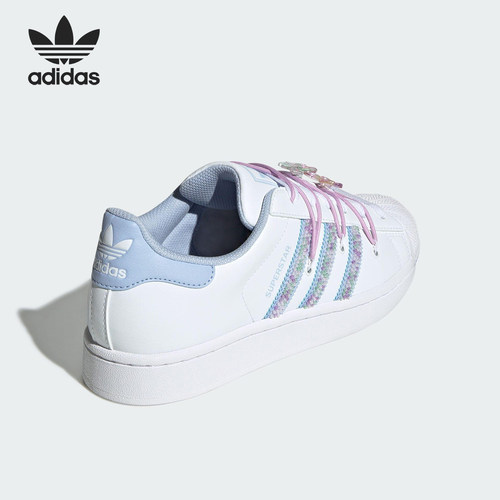 Adidas/阿迪达斯官方正品2025 三叶草女士经典时尚运动板鞋JR1332
