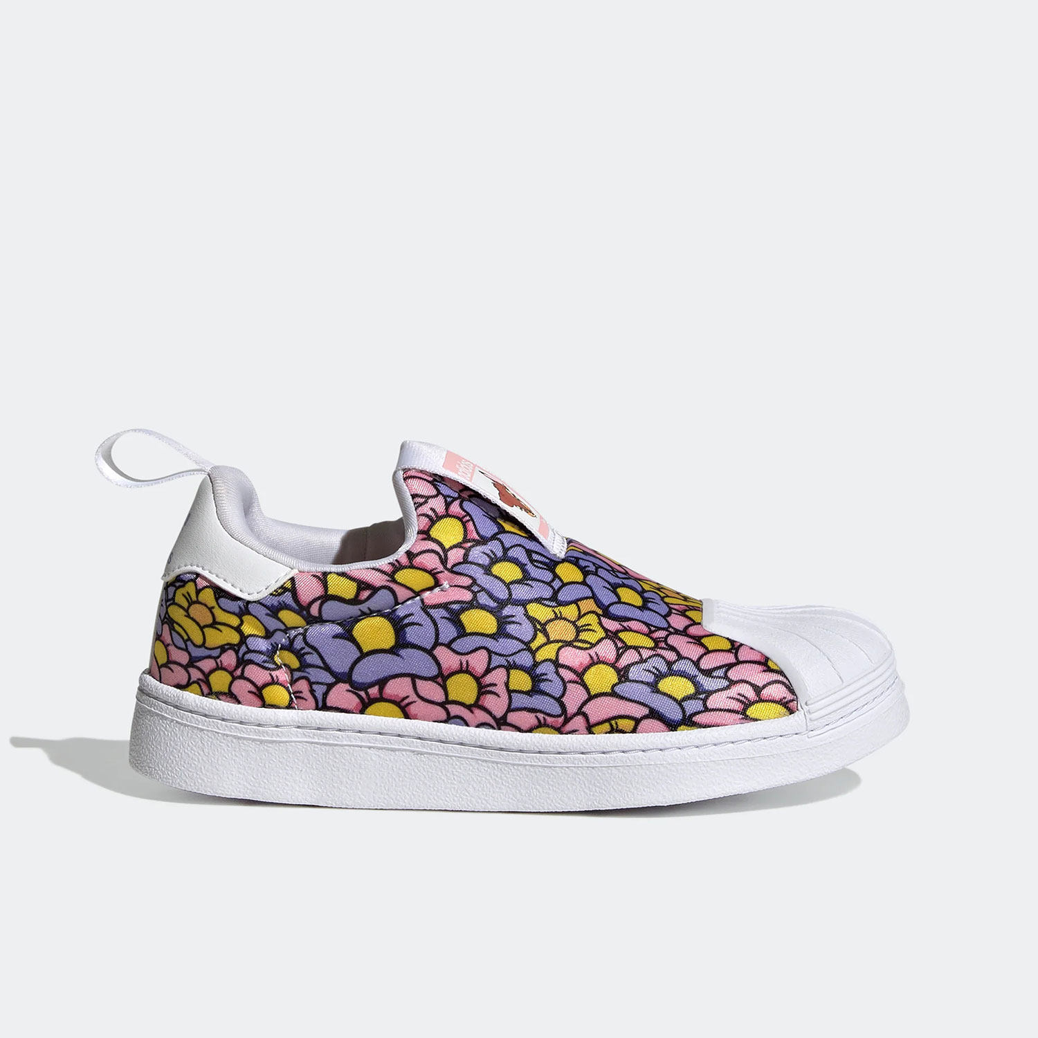 Adidas/阿迪达斯正品三叶草花卉贝壳头儿童透气休闲板鞋 GX3297