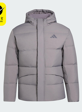 Adidas/阿迪达斯正品LINEAR男士运动连帽保暖休闲羽绒服KR0936