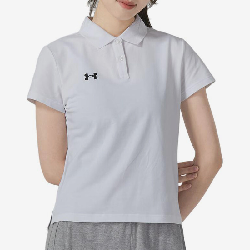 UA/安德玛正品运动女士经典简约翻领户外短袖POLO衫22500519-100,运动服/休闲服装,运动POLO衫,淘宝优惠券,粉丝福利购,淘宝优惠卷