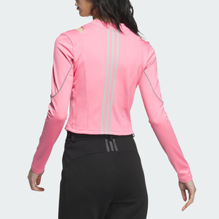 TEE 阿迪達(dá)斯官方正品 女士運(yùn)動(dòng)長(zhǎng)袖 T恤JJ3781 FUSTL Adidas