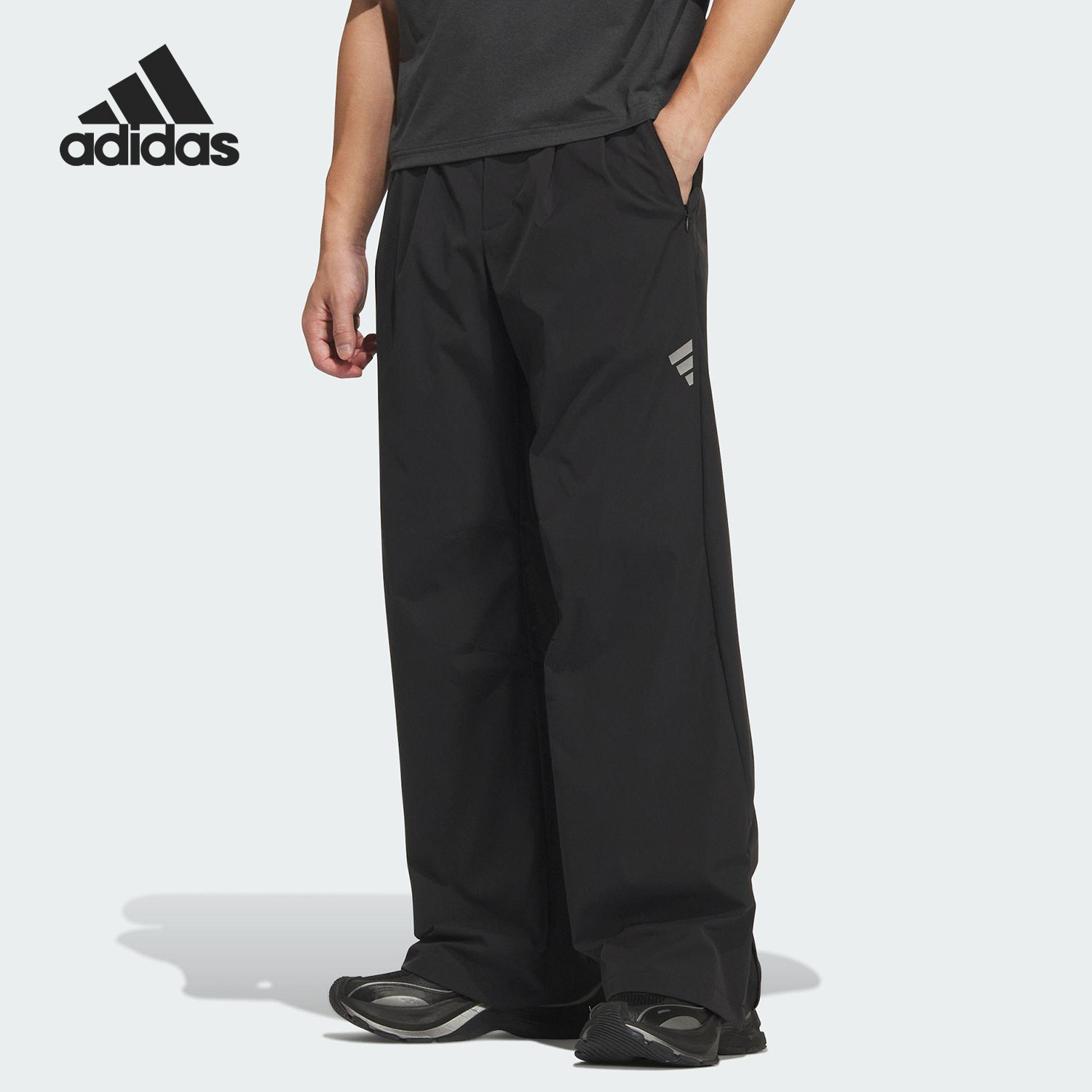 Adidas/阿迪达斯正品2025夏季男士宽松休闲日常运动裤KH1467 - 实物图