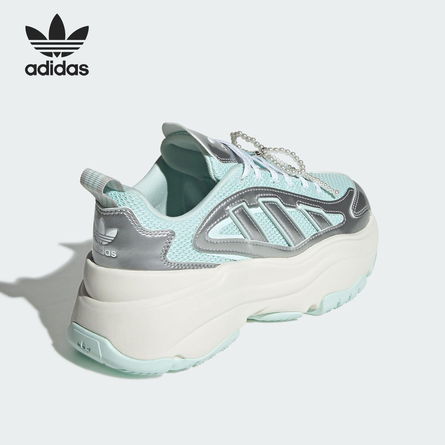Adidas/阿迪达斯官方正品2025 三叶草女士运动休闲老爹鞋JS1661