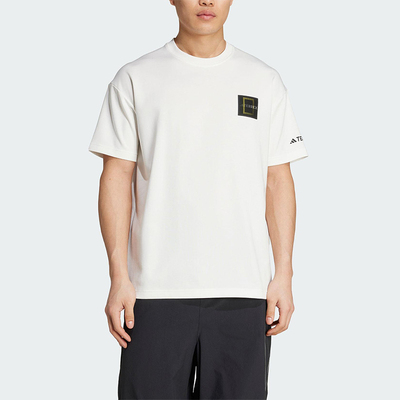 Adidas/阿迪达斯正品2025夏季款男士圆领图案户外运动短袖KC5417