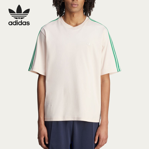 Adidas/阿迪达斯正品三叶草男女同款柔软运动经典短袖T恤JM8204