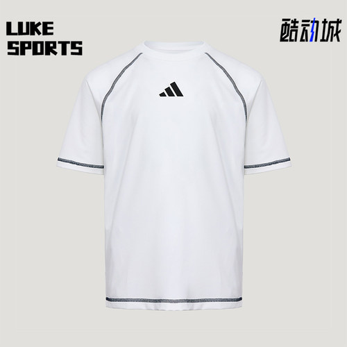Adidas/阿迪达斯正品夏季儿童运动经典针织透气休闲短袖T恤KY8370
