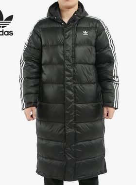 Adidas/阿迪达斯正品冬季三叶草男子长款运动羽绒服FL0007 FL0008