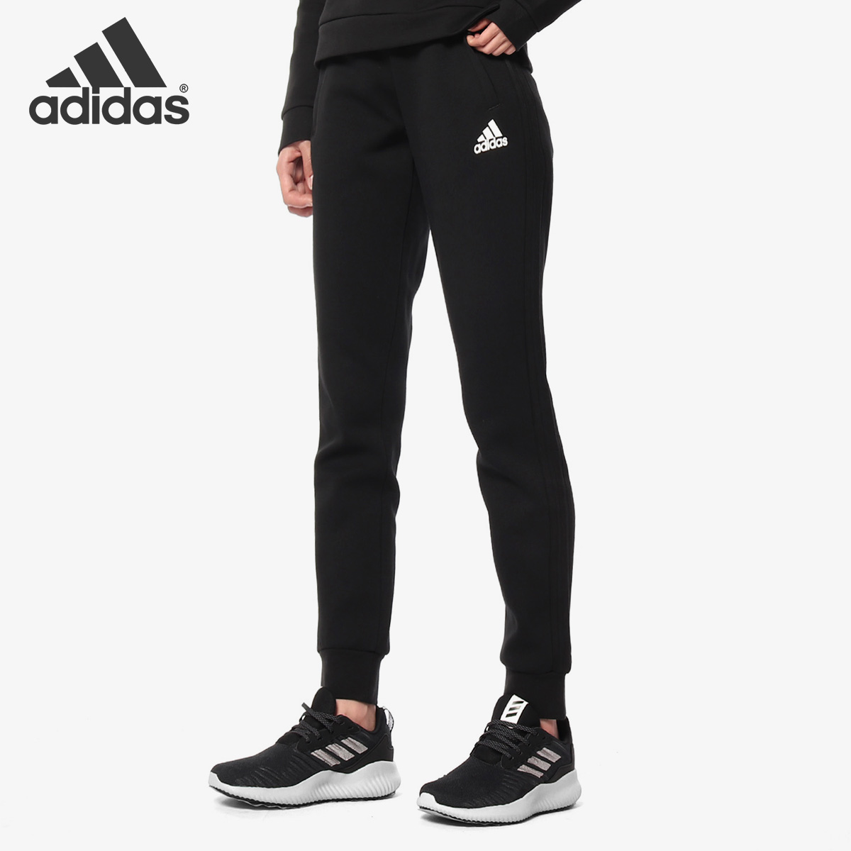 Adidas/阿迪达斯官方正品女子小脚修身时尚休闲运动长裤 DW5729