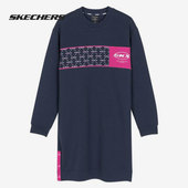 女子时尚 Skechers 新款 年春季 运动休闲针织连衣裙 斯凯奇正品