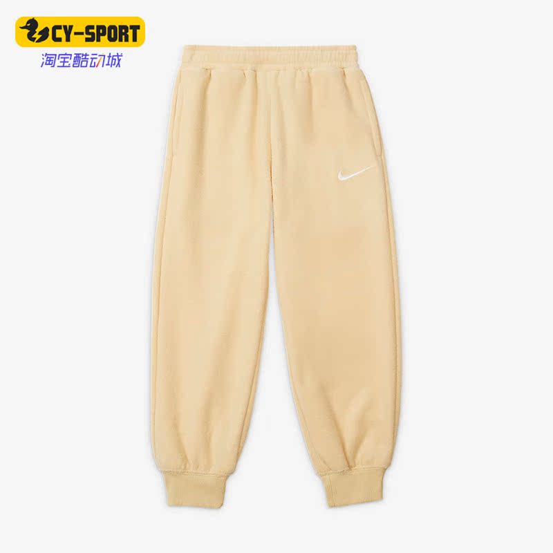 Nike/耐克正品冬季新款小童跑步运动加绒保暖休闲长裤 FD9256-252