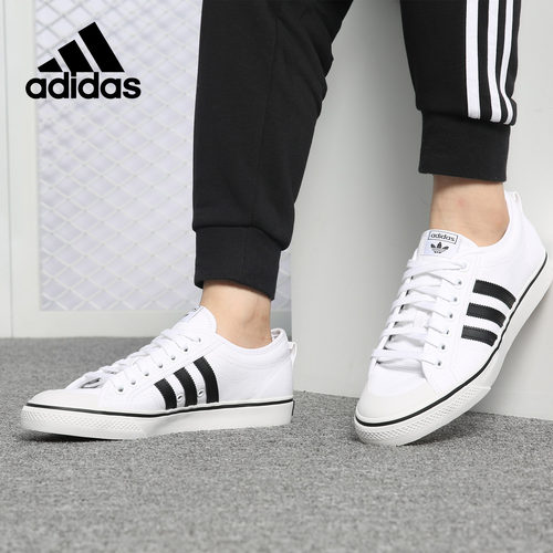 Adidas/阿迪达斯 NIZZA 三叶草系列男女休闲板鞋AQ1066
