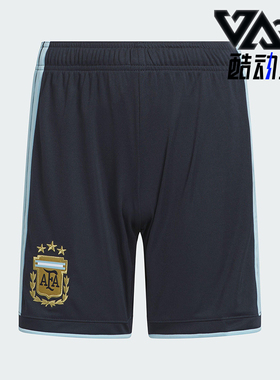 Adidas/阿迪达斯正品舒适春季款大童松紧腰足球短裤KA8113