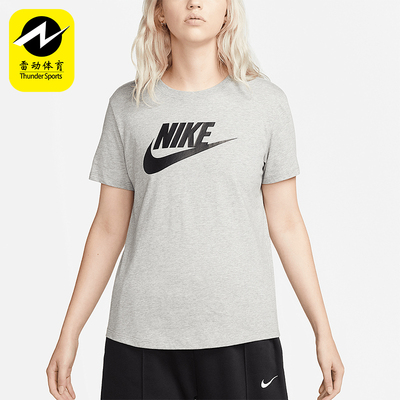 Nike/耐克正品女士印花圆领经典运动透气舒适短袖T恤DX7906-063