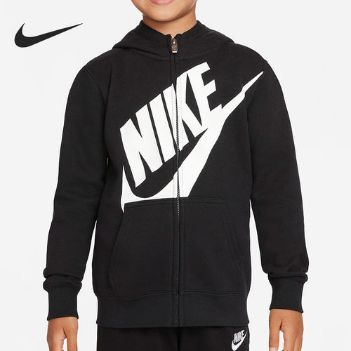 Nike/耐克正品休闲运动小童连帽宽松防风夹克外套 HA5397-010